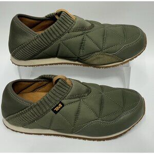 Teva Ember Moc ReEmber Shoes Womens Size 9 Green Slipper Slip On Comfort EUC